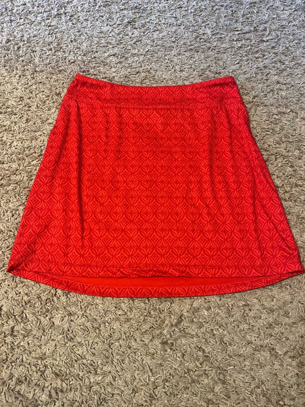 Red Womens Short Skirt - Classic Pattern